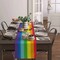 Rainbow Table Runner Pride Day Tablecloth Party Decoration Rainbow Stripes Disposable Table Covers for LGBT Gay Carnival Pride Home Dinning Room Decor Party Supplies 13 x 70 Inch